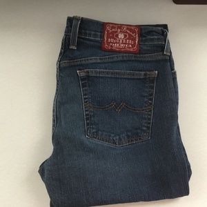 Lucky Brand Dungarees Size 12/31 Low Rise Flare Regular Length